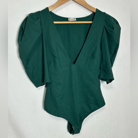 Free People Va Va Voop Bodysuit - evergreen - small - Picture 5 of 7